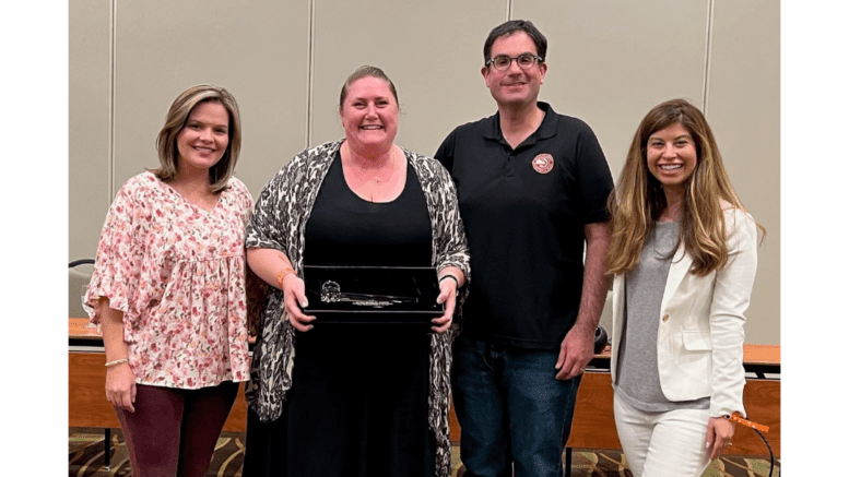 Photo: Council of Magistrate Court Judges Awards Committee Chair Judge Heather Culpepper (Chief Magistrate of Irwin County), Judge Kasper, Judge Murphy, CMCJ Awards Committee Vice-Chair Judge Ashley Drake (Fulton County)