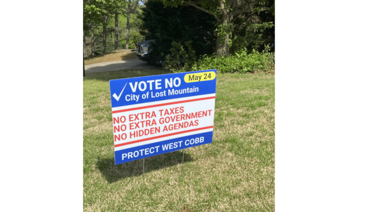 Vote no on West Cobb sign