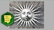 Cobb weather July 14: The Cobb County Courier logo with a woodcut image of the sun with a face