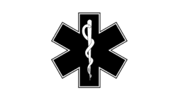 star of life symbol with snake wrapped around staff