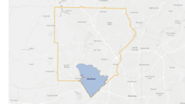 map showing the proposed City of Mableton in south cobb