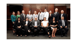 Judges from the Country of Georgia (front) spent a week visiting Cobb Superior Court earlier this month. Several Cobb judges are on the back row, along with representatives of the U.S. Department of Justice.