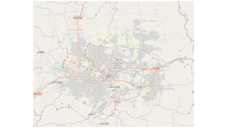 map of Kabul