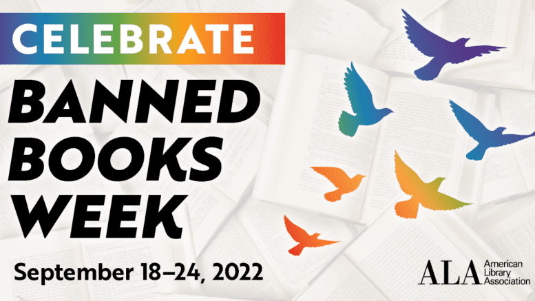 The Banned Books Week banner