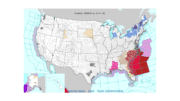 A map showing hurricane impact on coastal Georgia and South Carolina