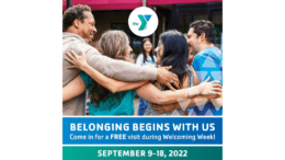 a graphic for YMCA welcome week described in the article