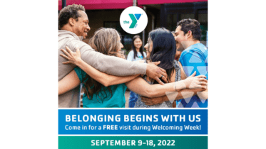 a graphic for YMCA welcome week described in the article