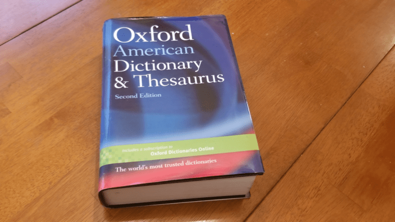 Cover of the Oxford American Dictionary and Thesaurus