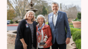 (l to r): Kim Paris of Wellstar Health System, Judy Boyce, 2022 East Cobb Citizen of the Year, Michael Paris, Cobb Chamber Board of Directors