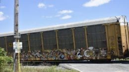 A railroad boxcar