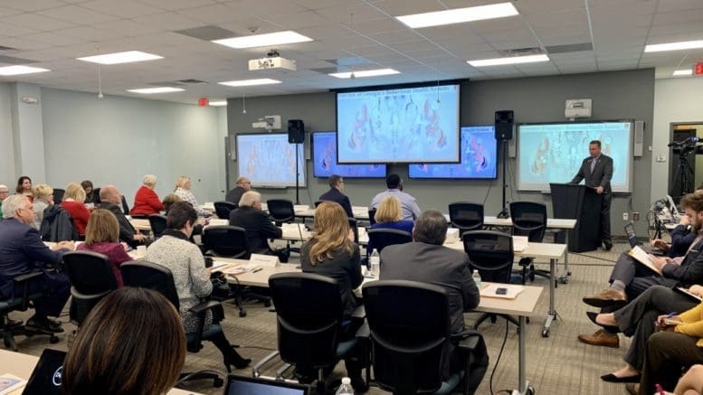 State Rep. Kevin Tanner presides over the initial Behavioral Health Innovation and Reform Commission meeting in 2019. Georgia Recorder file photo