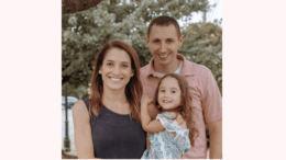Madelyn Orochena with husband and daughter