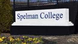 Sign in front of Spellman College