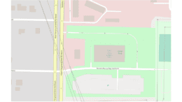 Map of Custer Park Sport & Fitness Center showing proximity to North Fairground Street in Marietta