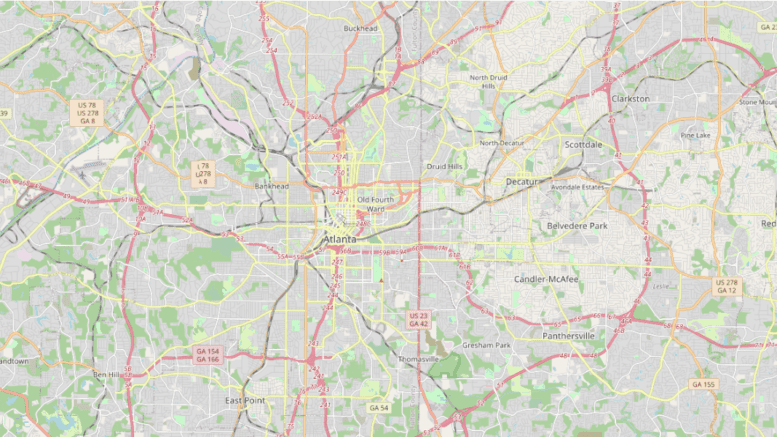 map of the City of Atlanta