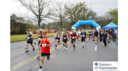 A group of runners heading toward the camera