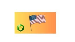 An American flag alongside a Cobb County Courier logo