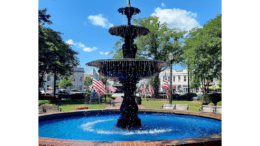 The fountain in Glover Park