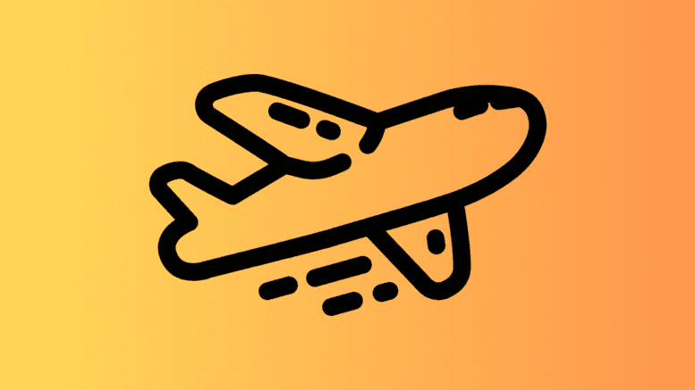 outline of airplane