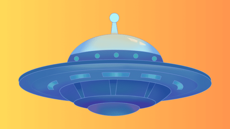 A flying saucer UFO