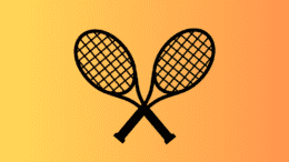 Graphic of two crossed tennis rackets