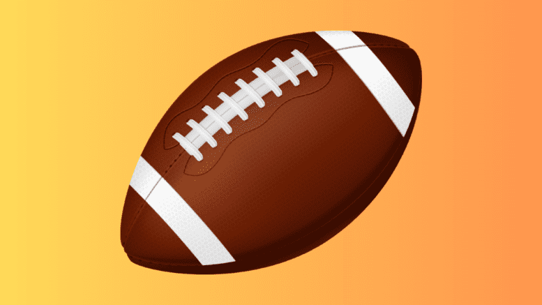 An American football