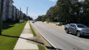 A busy portion of Austell Road where a pedestrian death occurred recently.