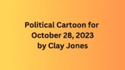 Political cartoon Clay Jones title page