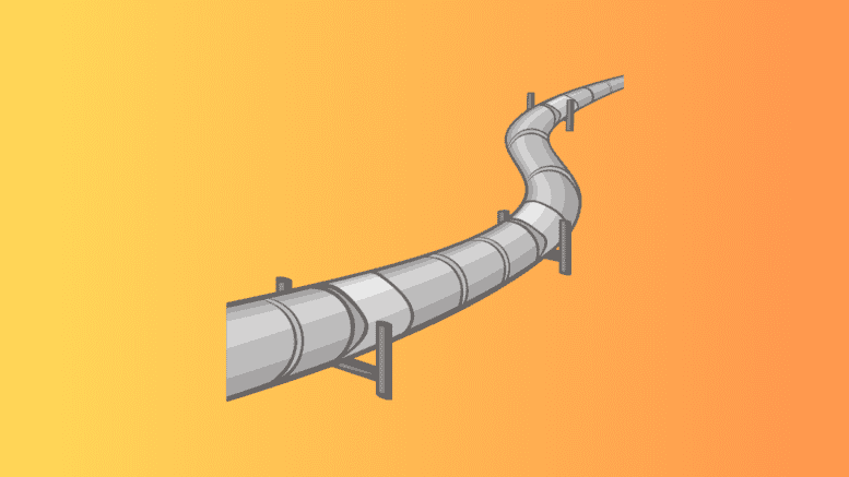 A section of pipeline