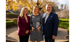 PHOTO CAPTION: (l to r) Sharon Mason, President & CEO of the Cobb Chamber; Irene Barton, 2023 East Cobb Citizen of the Year; Greg Teague, 2023 Cobb Chamber Chairman