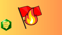 A flame on a red flag plus the Cobb County Courier logo