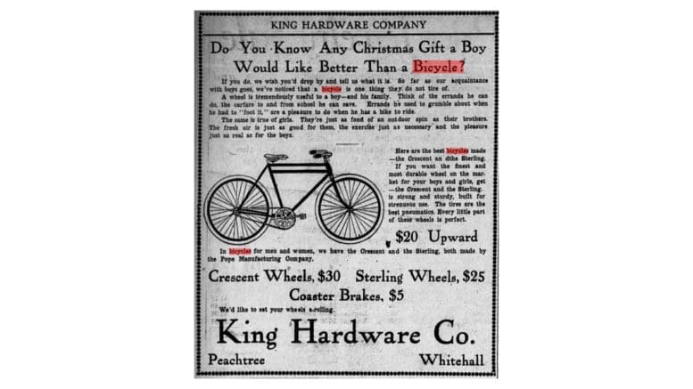 1909 bicycle ads