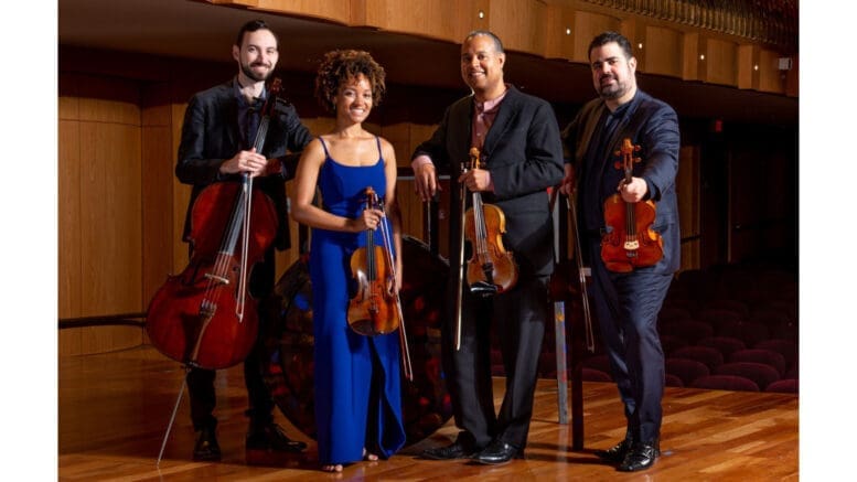 The Harlem Quartet, a string quartet with three men and one woman