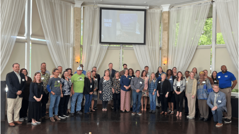 A large group photo from the Rivers Alive Georgia awards banquet