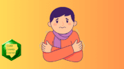 Cartoon drawing of a young man in sweater and shawl shivering