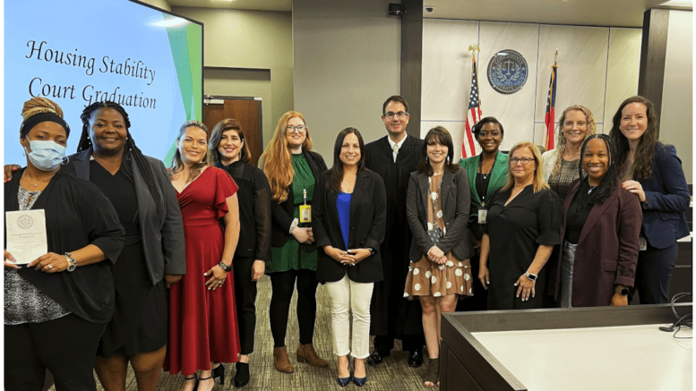 Members of the Housing Stability Court program from Cobb County Magistrate Court and the Center for Family Resources