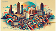 Abstract image of the skyline of the City of Atlanta