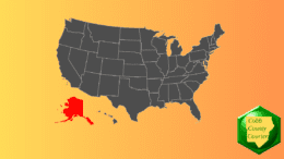 A map of the US including Alaska and Hawaii