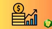 A graphic representing inflation that includes a dollar sign atop a stack of coins, and a bar chart with an arrow pointing upward