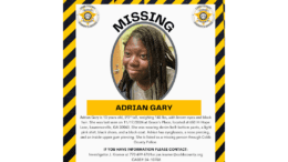 Poster of Adrian Gary. The text is the same information in the body of the article