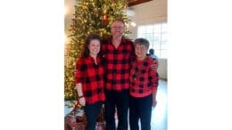 Brian Benefield with his wife Cecilie and his mother Yvonne