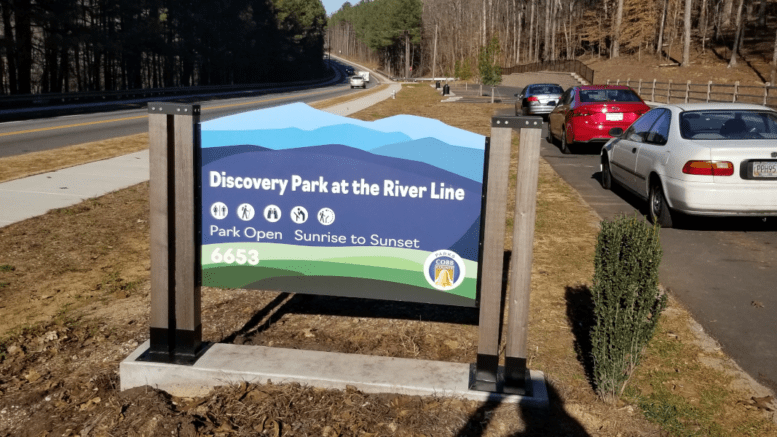 Signage at Discovery Park