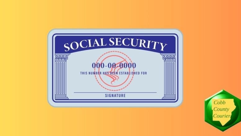 Drawing of a Social Security card