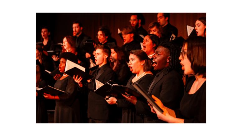 Young people singing