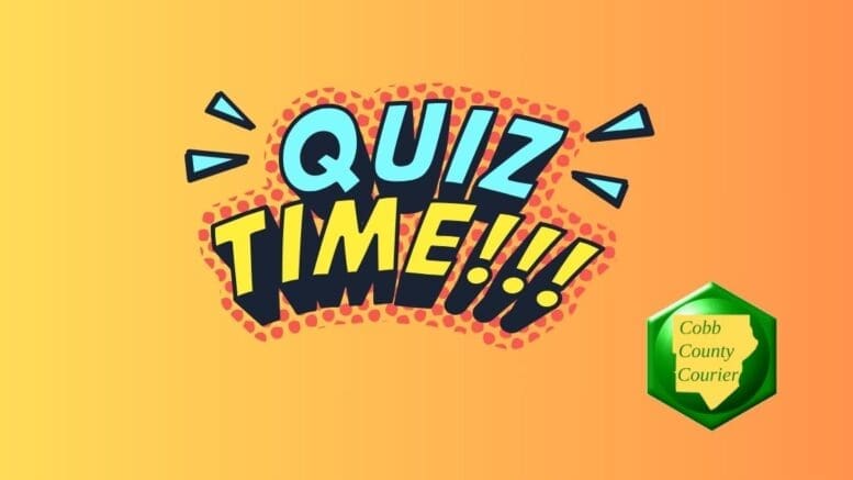 The words "Quiz Time" in large cartoon font