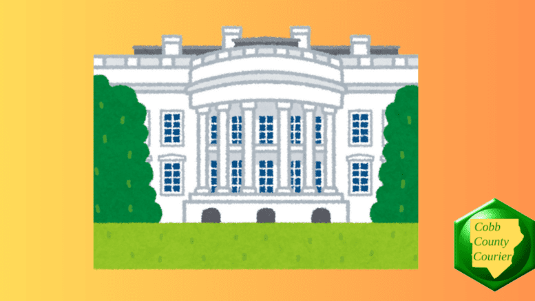 Color drawing of the south side of the White House