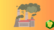 Drawing of a factory spewing smoke