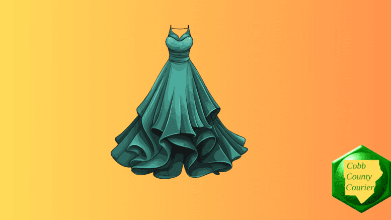 A green prom dress