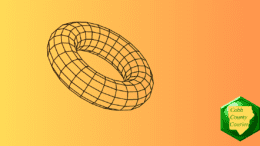 A torus -- a geometric shape like a donut