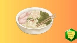 Drawing of a bowl of pho, a noodle soup dish